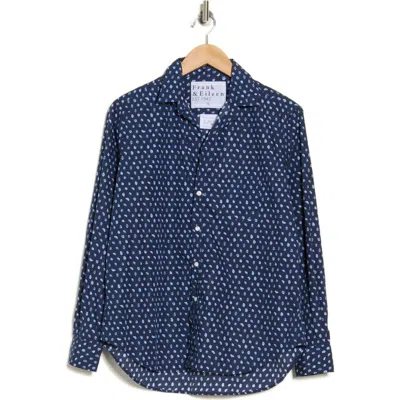 Frank & Eileen Relaxed Button-up Shirt In Messy Navy