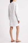 Frank & Eileen Southern Ireland Long Sleeve Cotton & Linen Shirtdress In White