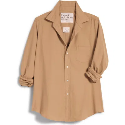 Frank & Eileen Tailored Cotton Button-up Shirt In Brown