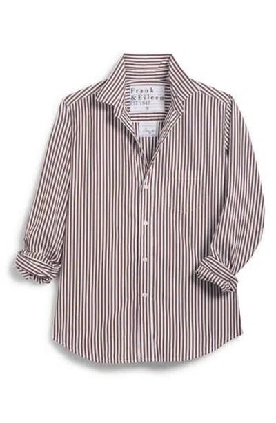 Frank & Eileen Tailored Cotton Button-up Shirt In Brown