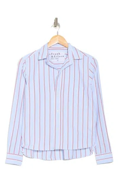 Frank & Eileen Untuckable Button Front Shirt In Multi