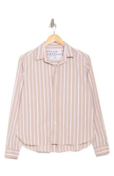Frank & Eileen Untuckable Button Front Shirt In Multi