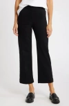 Frank & Eileen Westport Ankle Wide Leg Pants In Black