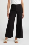 Frank & Eileen Wexford Wide Leg Pants In Black
