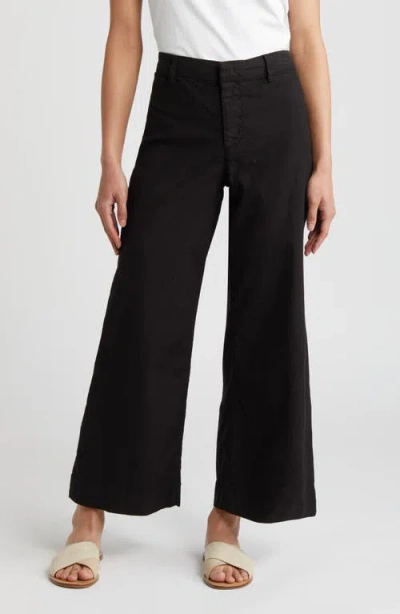 Frank & Eileen Wexford Wide Leg Pants In Black