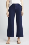 Frank & Eileen Wexford Wide Leg Pants In Navy