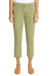 Frank & Eileen Wicklow Crop Chinos In Army Green
