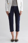 Frank & Eileen Wicklow Crop Chinos In Navy