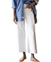 Frank & Eileen Galway Gaucho Denim Jeans In White In White