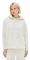 Frank & Eileen Kane Capelet Hoodie Heather White Melange In Heather White Melange
