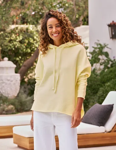 Frank & Eileen Kane Fleece Capelet Hoodie In Yellow