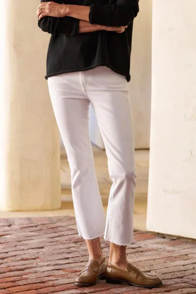 Frank & Eileen Killian Crop Flare Jean In White