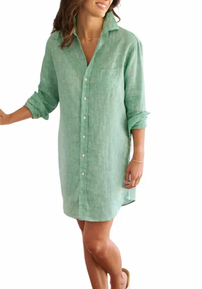 Frank & Eileen Mary Classic Shirtdress In Green