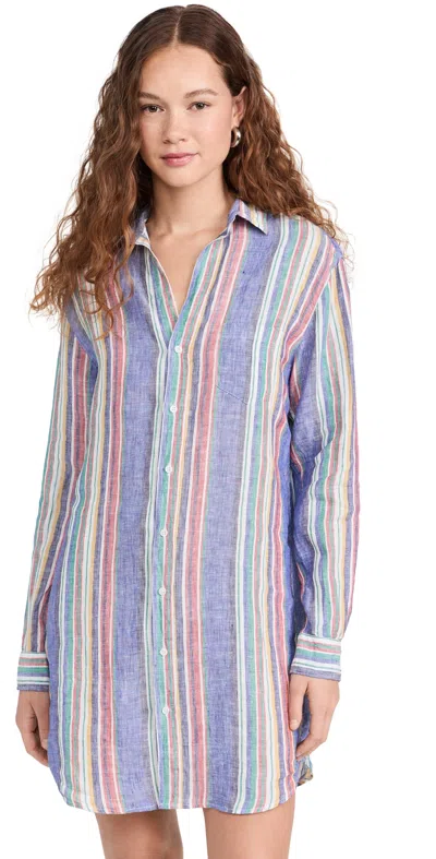 Frank & Eileen Mary Classic Shirtdress Multi Color Stripe