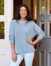 Frank & Eileen Montecito Sweater In Blue