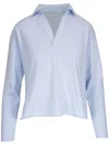 Frank & Eileen Patrick Popover Henley In Blue