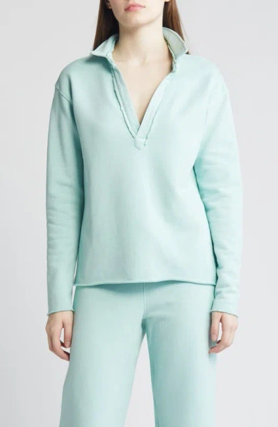 Frank & Eileen Patrick Popover Henley In Seafoam