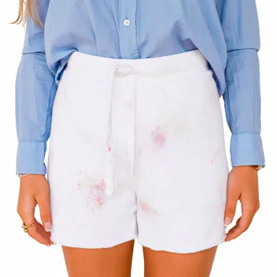 Frank & Eileen Pearl Easy Shorts In Paint Splatter In Multi