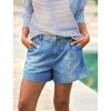 Frank & Eileen Waterford Denim Short In 1968 Washed Blue In Blue