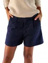 Frank & Eileen Kinsale Performance Corduroy Crop Pants In Blue