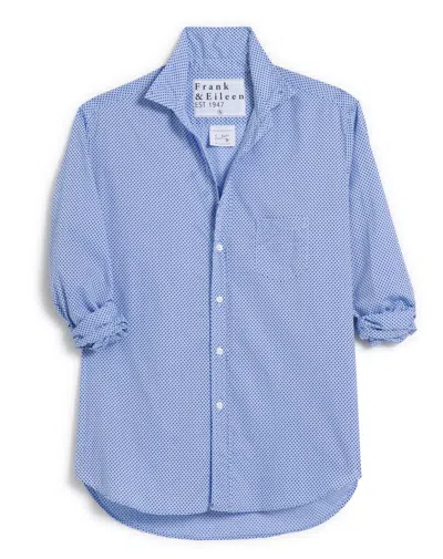 Frank & Eileen Women's Eileen Relaxed Shirt In Navy Dots
