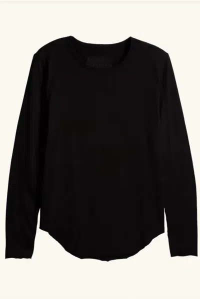 Frank & Eileen Women's Long Sleeve Crew Neck Tee In Black