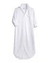 Frank & Eileen Women's Rory Linen Shirtdress In White In White