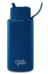 Frank Green 34-ounce Water Bottle In Blue