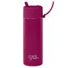 Frank Green Red 20oz Stainless Steel Ceramic Reusable Bottle Berry With Flip Straw Lid In Purple