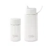 Frank Green White The Essentials Gift Set Large Cloud 12oz Cup & 34oz Reusable Bottle In White