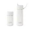 Frank Green White The Essentials Gift Set Regular Blushed 12oz Cup & 20oz Ssc Reusable Bottle In White