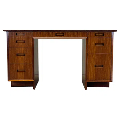 Pre-owned Frank Lloyd Wright For Henredon Desk In Brown