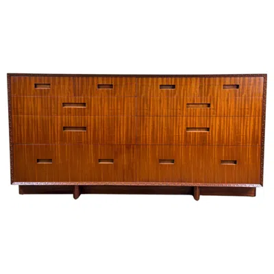 Pre-owned Frank Lloyd Wright For Henredon Taliesin Cabinet In Brown