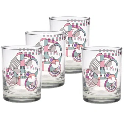 Frank Lloyd Wright Hoffman Rug 14-ounce Dof Double Old Fashioned Glass In Pink