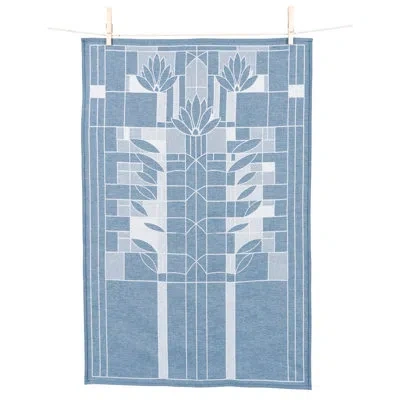Frank Lloyd Wright Jacquard Towel Assorted Linens Set In Blue
