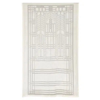 Pre-owned Frank Lloyd Wright Schumacher Sheer Textile Panel Curtain, Drape, Tapestry, 1955 In Sand