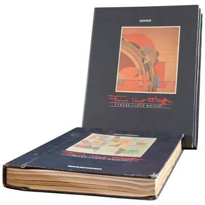 Pre-owned Frank Lloyd Wright Schumacher Wallcoverings & Woven Catalogue Reference Set 1986 In Black