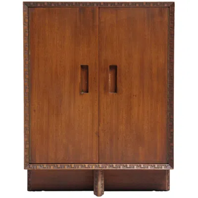 Pre-owned Frank Lloyd Wright Taliesin Cabinet By  For Henredon In Brown