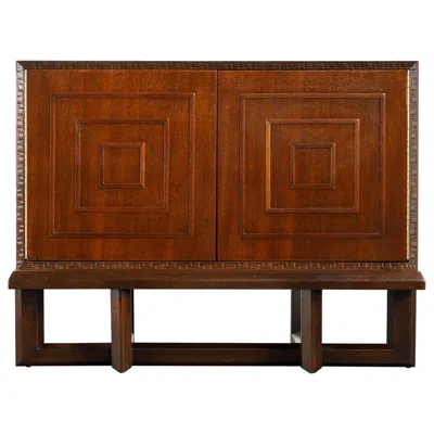 Pre-owned Frank Lloyd Wright 'taliesin' Model #2005 Special Cabinet By , 1955, Signed In Brown