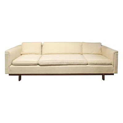 Pre-owned Frank Lloyd Wright Taliesin Sofa, Mahogany, Mid-century Modern, 1955 In Brown