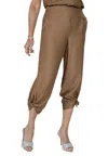 Frank Lyman Ankle Tie Pants In Coco In Brown
