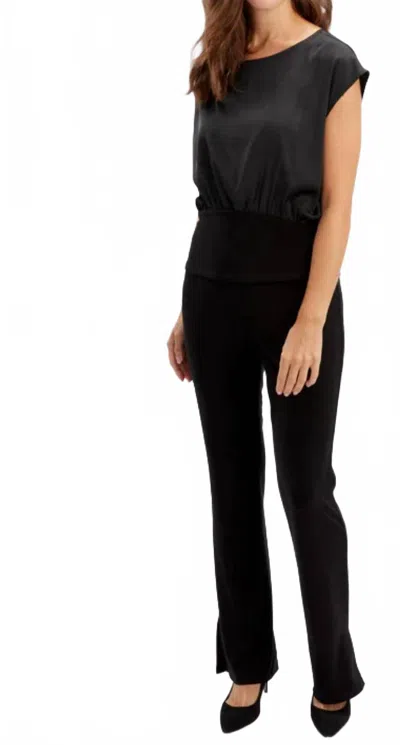 Frank Lyman Black Fitted Waist Top Style 246388