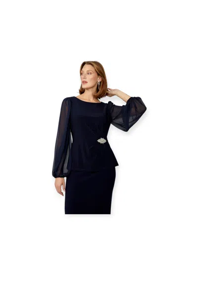 Frank Lyman Blue Woman  258001 Elegant In Black