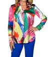 Frank Lyman Button Up Blouse In Multi In Multi