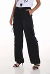 Frank Lyman Cargo Pants In Black In Black