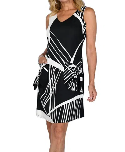 Frank Lyman Casual Dress In Black/white
