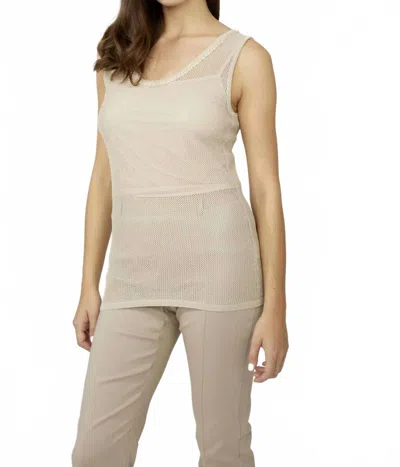 Frank Lyman Casual Sleeveless Cami In Beige In Neutral