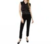 Frank Lyman Chic Sleeveless Pullover Top In Black In Black