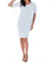 Frank Lyman Chiffon Layer Dress In Baby Blue In Blue