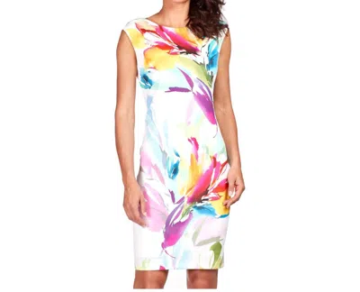 Frank Lyman Colorful Woven Dress In Multi